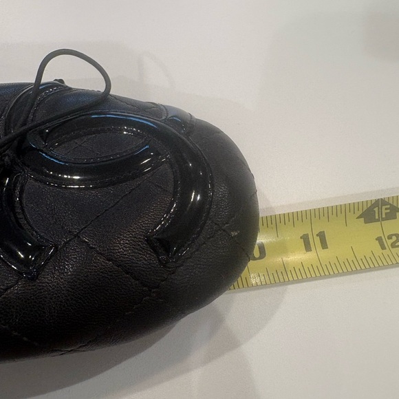 Chanel Cambon Black on Black Ballet Flats - Picture 12 of 14